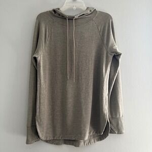 RECREAT//ON Thread‎ Supply Tencel Modal Athletic Hoodie Tunic Women's Large Gray